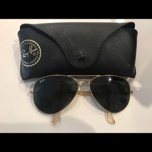 Ray Ban Aviators with Case